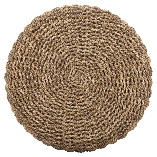 ΣΚΑΜΠΟ BEAM HM7827 ΞΥΛΟ ΤΕΑΚ ΚΑΙ SEAGRASS ΣΕ ΦΥΣΙΚΟ & ΜΑΥΡΟ Φ43x45Yεκ.