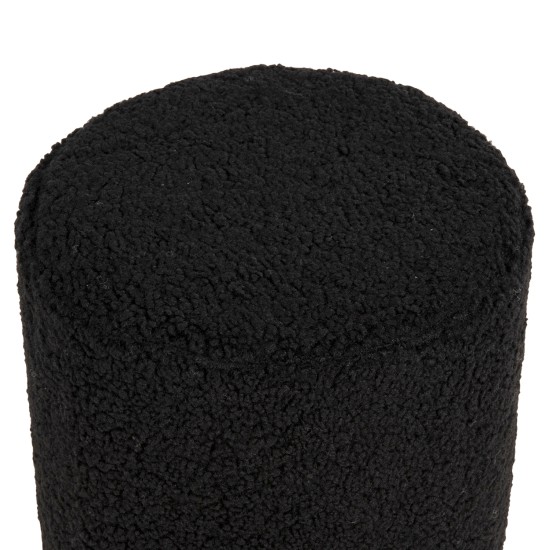 ΣΚΑΜΠΟ LEVY HM8408.24 ΜΠΟΥΚΛΕ ΥΦΑΣΜΑ ΜΑΥΡΟ ΜΕ ΧΡΥΣΗ ΒΑΣΗ Φ35x42Υ εκ.