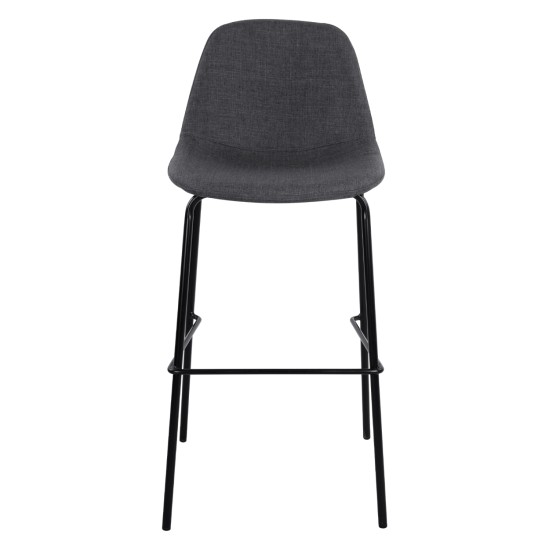 ΣΚΑΜΠΟ VINCENT HM9298.10 ΜΕΣΑΙΟΥ ΥΨΟΥΣ ΓΚΡΙ  ΜΕ ΜΕΤΑΛΛΙΚΑ ΠΟΔΙΑ 47x51x96 εκ.