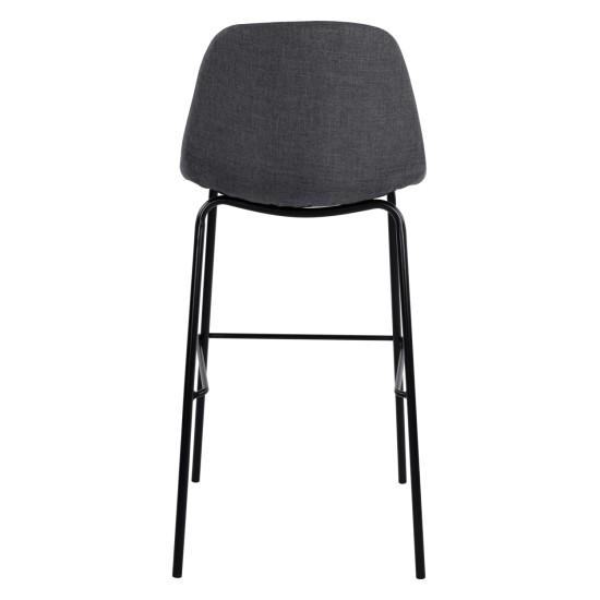 ΣΚΑΜΠΟ VINCENT HM9298.10 ΜΕΣΑΙΟΥ ΥΨΟΥΣ ΓΚΡΙ  ΜΕ ΜΕΤΑΛΛΙΚΑ ΠΟΔΙΑ 47x51x96 εκ.