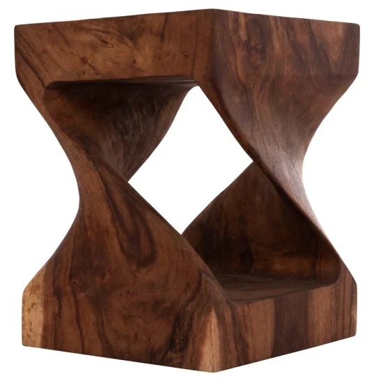 ΣΚΑΜΠΟ GEBO HM9754.21 ΤΕΤΡΑΓΩΝΟ--ΞΥΛΟ SUAR ΣΕ ΣΚΟΥΡΟ ΦΥΣΙΚΟ 35x35x45Yεκ.