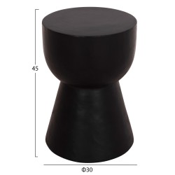 ΣΚΑΜΠΟ ΜΑΜΒΑ ΚΥΛΙΝΔΡΙΚΟ HM9901.12 ΜΑΣΙΦ ΞΥΛΟ SUAR ΣΕ ΜΑΥΡΟ Φ30x45Υεκ.