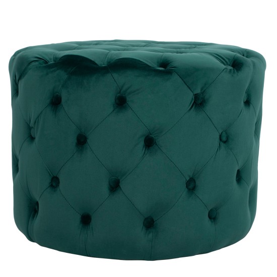 ΣΚΑΜΠΟ KASSIE ΚΥΠΑΡΙΣΣΙ ΒΕΛΟΥΔΟ ΤΥΠΟΥ CHESTERFIELD HM8406.03 Φ60x43Υ εκ.