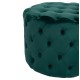 ΣΚΑΜΠΟ KASSIE ΚΥΠΑΡΙΣΣΙ ΒΕΛΟΥΔΟ ΤΥΠΟΥ CHESTERFIELD HM8406.03 Φ60x43Υ εκ.