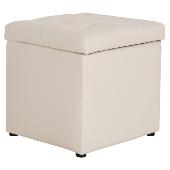 ΣΚΑΜΠΟ PRO CUBE HM224.02 PU ΜΕ ΑΠΟΘΗΚΕΥΤΙΚΟ ΧΩΡΟ- ΛΕΥΚΟ 38x38x36,5Υεκ.