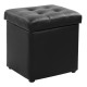 ΣΚΑΜΠΩ ΜΕ ΑΠΟΘΗΚΕΥΤΙΚΟ ΧΩΡΟ PU ΜΑΥΡΟ CUBE HM224.01 38x38x36.5Υεκ.