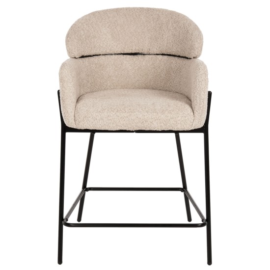 ΣΚΑΜΠΟ ΜΕΣ. ΥΨΟΥΣ WOLF HM8584.02 ΕΚΡΟΥ ΥΦΑΣΜΑ ΜΠΟΥΚΛΕ-ΜΑΥΡΑ ΜΕΤΑΛΛΙΚΑ ΠΟΔΙΑ 56x56x96Yεκ.