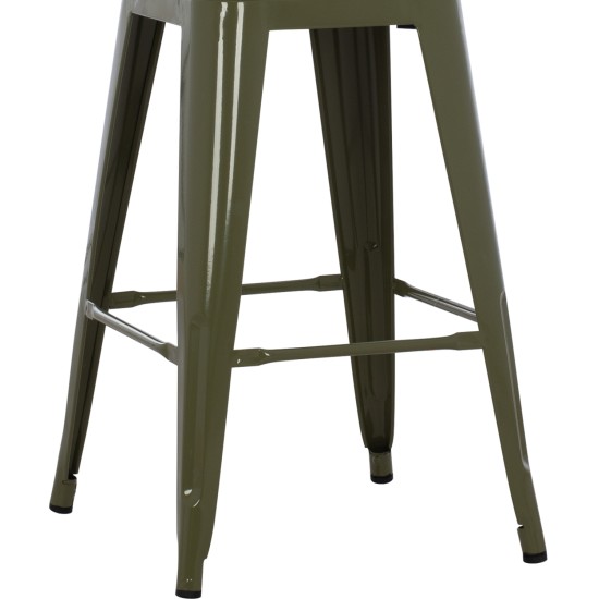 ΣΚΑΜΠΟ ΜΕΣΑΙΟΥ ΥΨΟΥΣ ΜΕΤΑΛΛΙΚΟ MELITA-PRO HM8573.48 ΜΠΛΕ 43x43x67Υεκ.