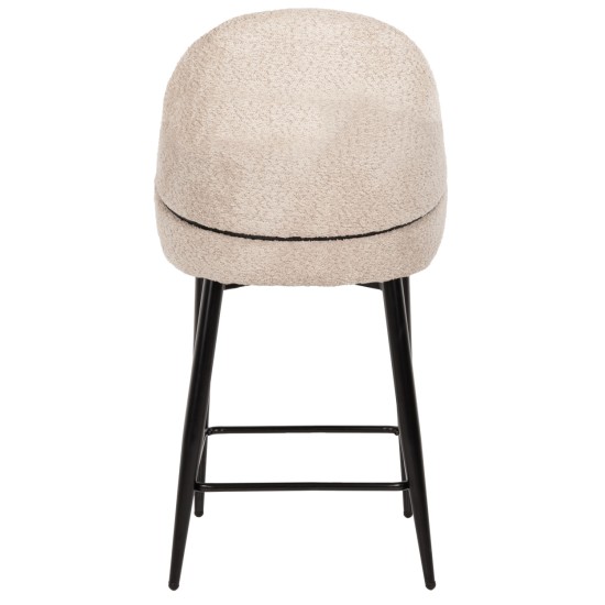 ΣΚΑΜΠΟ ΜΕΣΑΙΟΥ ΥΨΟΥΣ SARKY HM8586.03 ΥΦΑΣΜΑ ΜΠΟΥΚΛΕ ΠΡΑΣΙΝΟ-ΜΕΤΑΛΛΙΚΑ ΠΟΔΙΑ 55x62x105Yεκ.