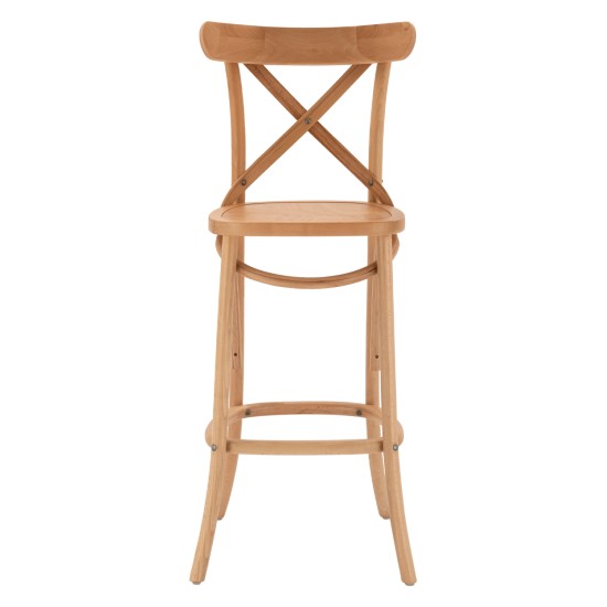 ΣΚΑΜΠΟ ΜΕΣ.ΥΨΟΥΣ GIOLIANA HM8750.01 ΑΠΟ ΟΞΙΑ ΦΥΣΙΚΟ ΜΕ PLYWOOD ΚΑΘΙΣΜΑ 46x46x101Υ εκ.