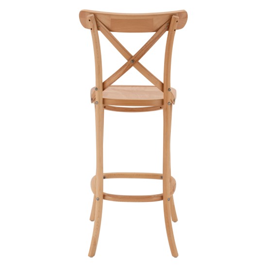 ΣΚΑΜΠΟ ΜΕΣ.ΥΨΟΥΣ GIOLIANA HM8750.01 ΑΠΟ ΟΞΙΑ ΦΥΣΙΚΟ ΜΕ PLYWOOD ΚΑΘΙΣΜΑ 46x46x101Υ εκ.