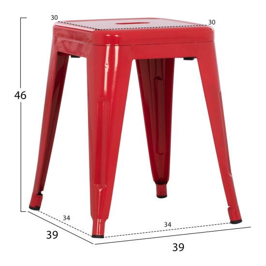 ΣΚΑΜΠΟ ΜΕΤΑΛΛΙΚΟ MELITA HM0096.44 ΣΕ ΚΟΚΚΙΝΟ ΧΡΩΜΑ 37x37x45Υεκ. ΣΚΑΜΠΟ ΜΕΤΑΛΛΙΚΟ MELITA HM0096.44 ΣΕ ΚΟΚΚΙΝΟ ΧΡΩΜΑ 37x37x45Υεκ.