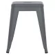 ΣΚΑΜΠΟ ΜΕΤΑΛΛΙΚΟ MELITA HM0096.50 ΣΕ ΓΚΡΙ ΜΑΤ ΧΡΩΜΑ 37x37x45Υεκ.