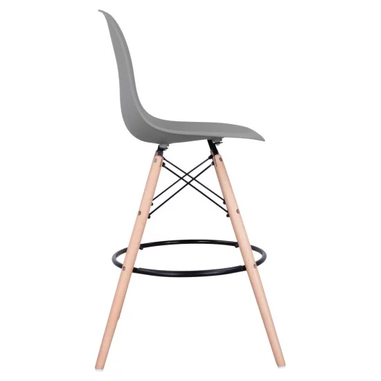 ΣΚΑΜΠΟ ΜΠΑΡ RENATA HM0173.10 ΓΚΡΙ 58x56x107Υ εκ.