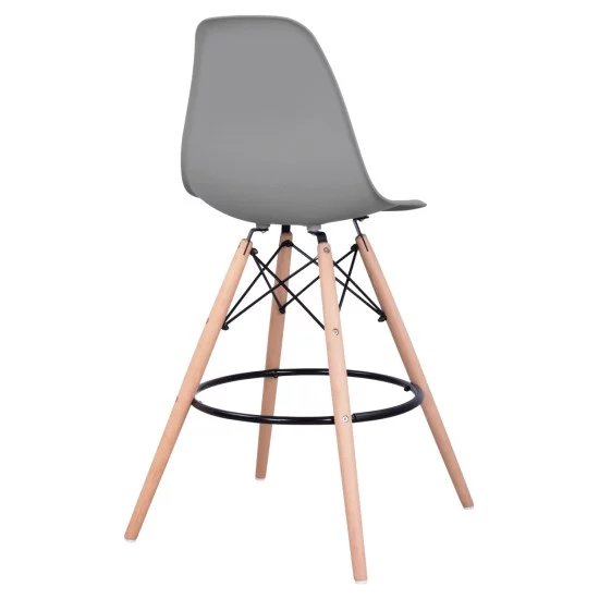 ΣΚΑΜΠΟ ΜΠΑΡ RENATA HM0173.10 ΓΚΡΙ 58x56x107Υ εκ.