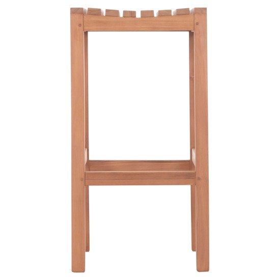 ΣΚΑΜΠΟ ΜΠΑΡ NIKOL HM18109 ΞΥΛΟ ΤΕΑΚ ΣΕ ΦΥΣΙΚΟ 40x40x77Υεκ.