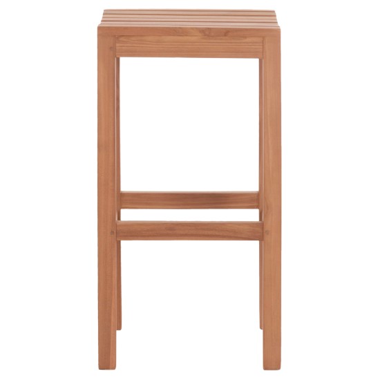ΣΚΑΜΠΟ ΜΠΑΡ NIKOL HM18109 ΞΥΛΟ ΤΕΑΚ ΣΕ ΦΥΣΙΚΟ 40x40x77Υεκ.