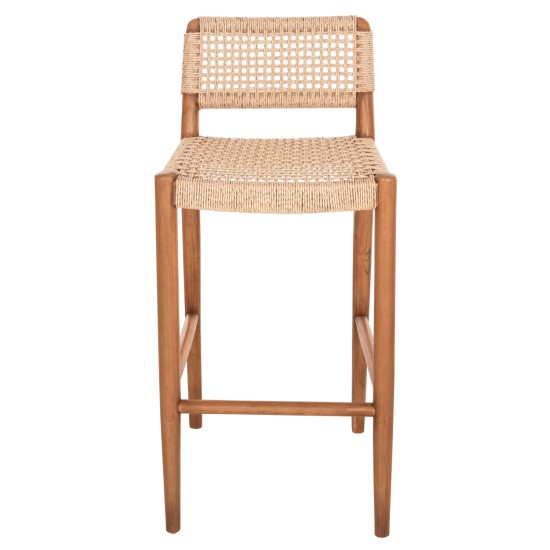 ΣΚΑΜΠΟ ΜΠΑΡ ROSCO HM6134 ΞΥΛΟ ΤΕΑΚ ΦΥΣΙΚΟ & ΣΧΟΙΝΙ VIRO ΜΠΕΖ 47x52x100Υεκ