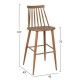 ΣΚΑΜΠΟ ΜΠΑΡ HM8459.25 VANESSA ΣΕ ΚΑΠΟΥΤΣΙΝΟ ΧΡΩΜΑ 43x49x107Υ εκ.