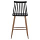 ΣΚΑΜΠΟ ΜΠΑΡ VANESSA ΜΑΥΡΟ ΜΕΣΑΙΟΥ ΥΨΟΥΣ HM9300.02  43x45x97Υεκ.