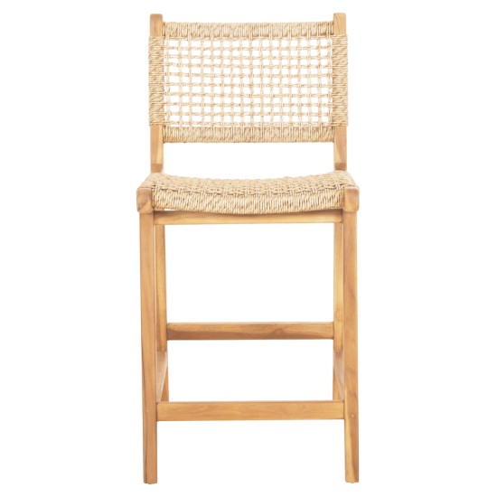 ΣΚΑΜΠΟ ΜΠΑΡ ΜΕ ΠΛΑΤΗ NESHA HM9381.11 ΞΥΛΟ ΤΕΑΚ & ΣΧΟΙΝΙ VIRO VIRO 46x48,5x96Υεκ.