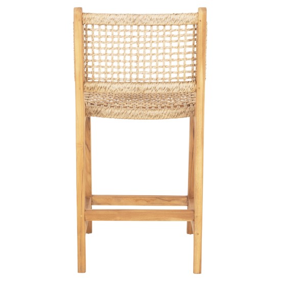 ΣΚΑΜΠΟ ΜΠΑΡ ΜΕ ΠΛΑΤΗ NESHA HM9381.11 ΞΥΛΟ ΤΕΑΚ & ΣΧΟΙΝΙ VIRO VIRO 46x48,5x96Υεκ.