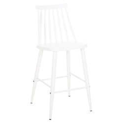 ΣΚΑΜΠΟ ΜΠΑΡ ΜΕΣΑΙΟΥ ΥΨΟΥΣ VANESSA HM9300.11 ΠΟΛΥΠΡΟΠΥΛΕΝΙΟ & ΜΕΤΑΛΛΟ-ΛΕΥΚΟ 45,5x46x97Υεκ