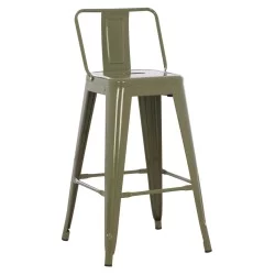 ΣΚΑΜΠΟ ΜΠΑΡ ΜΕΣΑΙΟΥ ΥΨΟΥΣ ΜΕΤΑΛΛΙΚΟ MELITA-PRO HM8574.53 LIGHT OLIVE GREEN 43x43x88Υεκ.
