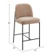 ΣΚΑΜΠΟ ΜΠΑΡ ΜΕΣ.ΥΨΟΥΣ MANIDO HM18427.02 TAUPE ΥΦΑΣΜΑ-ΜΕΤΑΛ.ΜΑΥΡΟΣ ΣΚΕΛΕΤΟΣ 45x55x92Υεκ