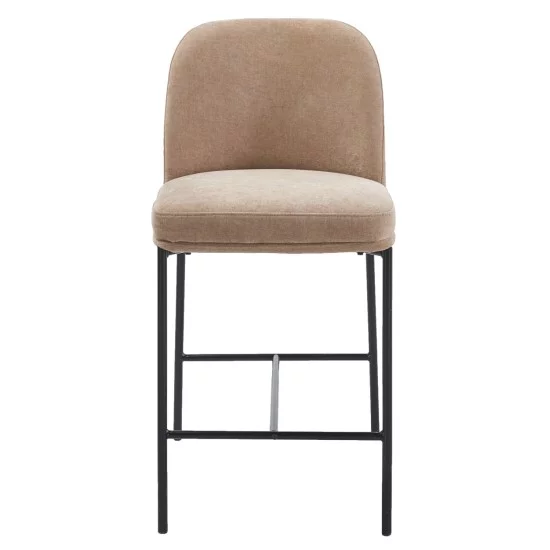 ΣΚΑΜΠΟ ΜΠΑΡ ΜΕΣ.ΥΨΟΥΣ MANIDO HM18427.02 TAUPE ΥΦΑΣΜΑ-ΜΕΤΑΛ.ΜΑΥΡΟΣ ΣΚΕΛΕΤΟΣ 47x54x94Υεκ