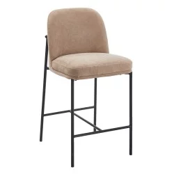 ΣΚΑΜΠΟ ΜΠΑΡ ΜΕΣ.ΥΨΟΥΣ MANIDO HM18427.02 TAUPE ΥΦΑΣΜΑ-ΜΕΤΑΛ.ΜΑΥΡΟΣ ΣΚΕΛΕΤΟΣ 47x54x94Υεκ