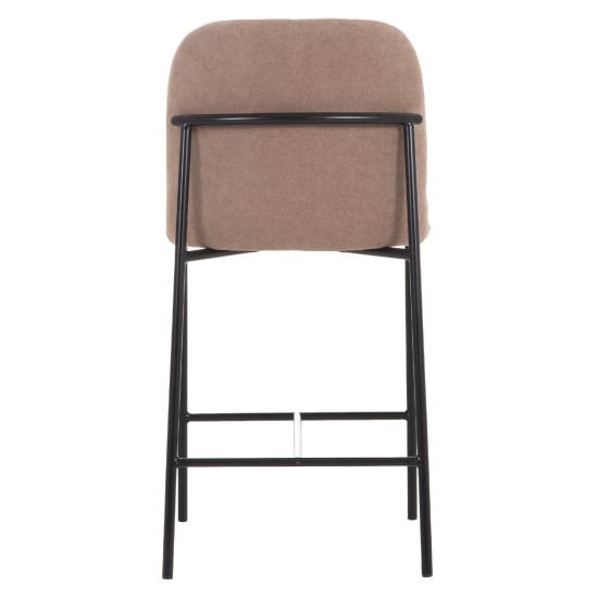 ΣΚΑΜΠΟ ΜΠΑΡ ΜΕΣ.ΥΨΟΥΣ MANIDO HM18427.02 TAUPE ΥΦΑΣΜΑ-ΜΕΤΑΛ.ΜΑΥΡΟΣ ΣΚΕΛΕΤΟΣ 45x55x92Υεκ