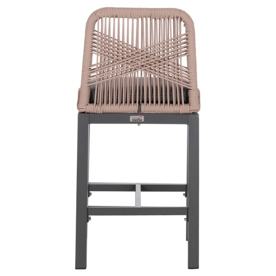 ΣΚΑΜΠΟ ΜΠΑΡ ΜΕΣ.ΥΨΟΥΣ HOWARD HM5791.21 ΑΝΘΡΑΚΙ ΑΛΟΥΜΙΝΙΟ--ΜΠΕΖ ΣΧΟΙΝΙ 47,5x55x94,5Υεκ