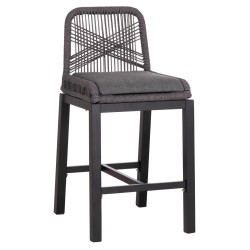 ΣΚΑΜΠΟ ΜΠΑΡ ΜΕΣ.ΥΨΟΥΣ HOWARD HM5791.23 ΜΑΥΡΟ ΑΛΟΥΜΙΝΙΟ--ΓΚΡΙ ΣΧΟΙΝΙ 47,5x55x94,5Υεκ.