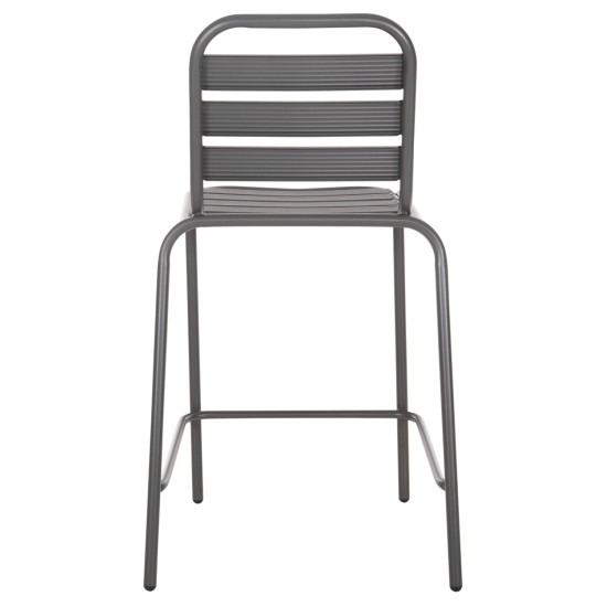 ΣΚΑΜΠΟ ΜΠΑΡ ΜΕΣ.ΥΨΟΥΣ LAURA HM6065.01 ΜΕΤΑΛ.ΣΚΕΛΕΤΟΣ-ΑΛΟΥΜΙΝΙΟ ΣΕ ΓΚΡΙ 58,5x58x104Υ εκ.