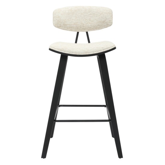 ΣΚΑΜΠΟ ΜΠΑΡ ΜΕΣ.ΥΨΟΥΣ INOVER HM9984.02 ΜΑΥΡΟ ΜΕΤΑΛΛΟ & Κ.Π.-ΕΚΡΟΥ ΥΦΑΣΜΑ 50,5x49x90Υεκ.