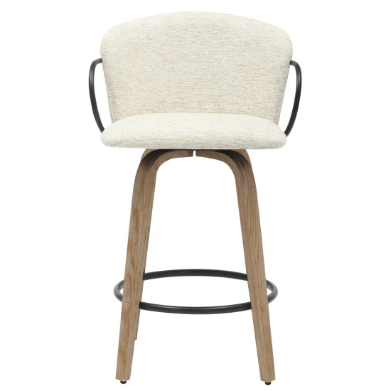 ΣΚΑΜΠΟ ΜΠΑΡ ΜΕΣ.ΥΨΟΥΣ NEBOR HM9986.01 ΠΟΔΙΑ Κ.Π.-ΜΑΥΡΟ ΜΕΤΑΛΛΟ-ΕΚΡΟΥ ΥΦΑΣΜΑ 53,5x51x90Υεκ