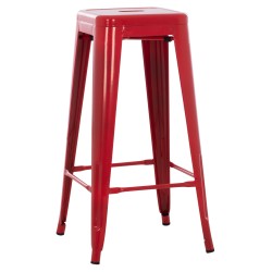 ΣΚΑΜΠΟ ΜΠΑΡ ΜΕΤΑΛΛΙΚΟ MELITA-PRO HM8642.44 ΣΕ ΚΟΚΚΙΝΟ 43x43x78Υεκ.