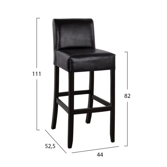ΣΚΑΜΠΩ ΜΠΑΡ ΟΞΙΑ ΜΕ ΠΛΑΤΗ ΜΕ PVC ΚΑΦΕ RODOS VEGGE HM299 44x52,5x111 εκ.