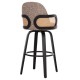 ΣΚΑΜΠΟ ΜΠΑΡ ΠΕΡΙΣΤΡΕΦΟΜΕΝΟ BECKER HM18251.03 PLYWOOD ΜΑΥΡΟ--ΚΑΦΕ ΥΦΑΣΜΑ 50x52x100Υ ΣΚΑΜΠΟ ΜΠΑΡ ΠΕΡΙΣΤΡΕΦΟΜΕΝΟ BECKER HM18251.03 PLYWOOD ΜΑΥΡΟ--ΚΑΦΕ ΥΦΑΣΜΑ 50x52x100Υ