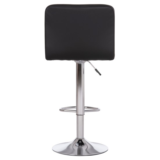 ΣΚΑΜΠΟ ΜΠΑΡ ΠΕΡΙΣΤΡΕΦΟΜΕΝΟ DIANA HM202.21 ΜΑΥΡΟ PU--ΜΕΤΑΛΛΟ ΧΡΩΜΙΟ 44x52x109Υεκ.