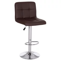 ΣΚΑΜΠΟ ΜΠΑΡ ΠΕΡΙΣΤΡΕΦΟΜΕΝΟ DIANA HM202.23 ΚΑΦΕ PU--ΜΕΤΑΛΛΟ ΧΡΩΜΙΟ 44x52x109Υεκ.