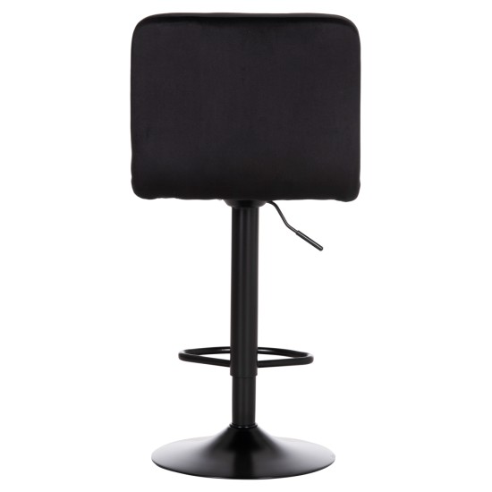 ΣΚΑΜΠΟ ΜΠΑΡ ΠΕΡΙΣΤΡΕΦ. DIANA HM202.44 ΜΑΥΡΟ ΒΕΛΟΥΔΟ--ΜΕΤΑΛΛΟ ΜΑΥΡΟ ΜΑΤ 44x52x109Υεκ