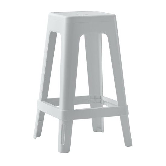 ΣΚΑΜΠΟ ΠΟΛΥΠΡΟΠΥΛΕΝΙΟΥ ΤΕΤΡΑΓΩΝΟ ZEB HM6128.03 ΓΚΡΙ 35x35x65Υεκ.