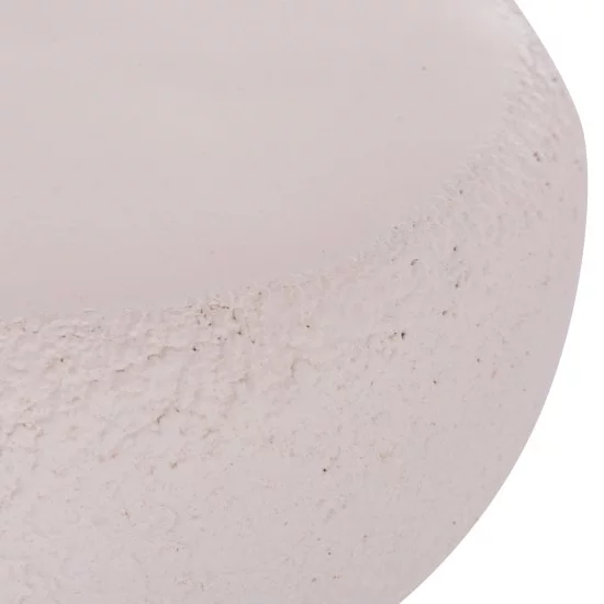 ΣΚΑΜΠΟ ΣΤΡΟΓΓΥΛΟ INTERON HM18171.02 FIBER CEMENT ΣΕ ΛΕΥΚΟ--Φ34x39Υεκ.