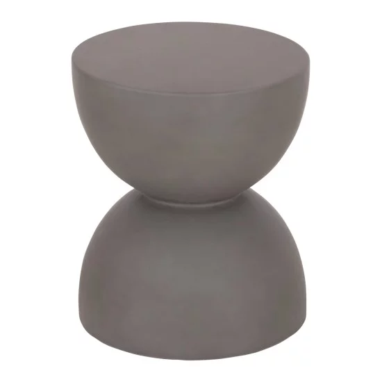 ΣΚΑΜΠΟ ΣΤΡΟΓΓΥΛΟ ZINI HM6580.01 FIBER CEMENT ΣΕ ΓΚΡΙ Φ35x43Υεκ
