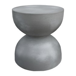 ΣΚΑΜΠΟ ΣΤΡΟΓΓΥΛΟ ZINI HM6580.01 FIBER CEMENT ΣΕ ΓΚΡΙ Φ36x43Υεκ