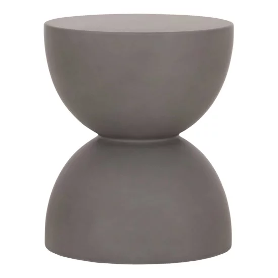 ΣΚΑΜΠΟ ΣΤΡΟΓΓΥΛΟ ZINI HM6580.01 FIBER CEMENT ΣΕ ΓΚΡΙ Φ35x43Υεκ