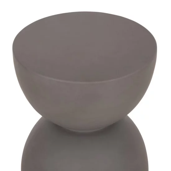 ΣΚΑΜΠΟ ΣΤΡΟΓΓΥΛΟ ZINI HM6580.01 FIBER CEMENT ΣΕ ΓΚΡΙ Φ35x43Υεκ