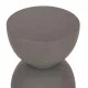 ΣΚΑΜΠΟ ΣΤΡΟΓΓΥΛΟ ZINI HM6580.01 FIBER CEMENT ΣΕ ΓΚΡΙ Φ35x43Υεκ